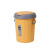 曦巢 北欧带盖大号加厚垃圾桶家用厨房压圈分类垃圾桶卫生间创意垃圾篓 柠檬黄10L	