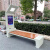 户外不锈钢垃圾桶智慧公园AI智能分类垃圾箱公共卫生服务设施设备 浅棕色（智慧座椅） 定金