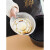 锡纸碗盘圆形烤鸡蛋花甲粉丝专用一次性锡箔纸盒煲仔饭打包锡纸盒 7寸深盘50个装送油刷