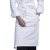 厨师围裙半身男防水主厨围裙厨房工作服围腰定制logo餐饮围裙黑色 白色半身双兜款
