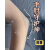 热奥滑雪护具硅胶护垫单板防摔护膝护臀花样滑冰排球护胫骨护肘 护膝标准款-带胶-大号-2片(120斤 均码