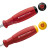 PB强磁十字一字螺丝刀电工维修改锥起子高硬度螺丝批 红色PB 8100一字螺丝刀 4.0×100mm