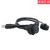 usb插座面板安装工业防水线USB座母座防水usb数据线0.1/0.5米 LU20-CA-U3-013（0.5米） 金属螺母