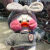 贝木惠（beimuhui）酷姿洛鼠头i鸭玩具 ins网红玻i尿酸小黄鸭公仔毛绒玩具可爱 白鸭+灰发带+灰毛衣+眼镜 30厘米