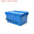 塑料周转箱带盖物流运输箱加厚物料箱框长方形斜插式收纳箱塑料箱 长宽高60*40*31厘米绿色 长宽高60*40*31厘米大号黄色 大号