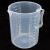 铸固 塑料刻度杯实验室 带把塑料透明量杯容量测量杯 250+500+1000+2000ml套装 