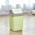 日式厨房分类家用垃圾桶ins风高颜值塑料垃圾桶摇盖厕所有盖纸篓 粉色 12L（23*23*38cm）
