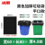 冰禹 BYX-200 环卫物业加厚垃圾袋 大号垃圾袋黑色塑料袋（100个）60*80cm平口款