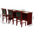 京酷三人会议桌长条桌培训桌油漆贴木皮会议桌椅组合学习桌课桌1.8米含三椅