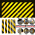 高速隧道口立面标记铝板警示贴交通护栏IV类黄黑铝基斜纹反光膜 隧道环/超强级+支架