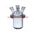 开口反应器可拆分三四口反应烧瓶玻璃反应釜500/1000/2000/3000ml 配件球形烧瓶500ml