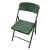 兵耀墨绿色吹塑椅轻便折叠椅办公培训休闲椅子