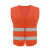 工者 反光背心 马甲反光服骑行交通施工环卫马甲荧光衣橙色