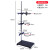 铁架台标准实验室固定支架铁架台微小型多功能不锈钢方座架化学酒 烧瓶夹