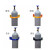 实验室气瓶固定支架ABS塑料钢瓶固定架40L院气瓶柜防倒氧气筒 蓝色普通款