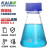 KAIJI LIFE SCIENCES高硼硅螺口锥形瓶玻璃三角烧瓶实验室蓝盖化学试剂瓶GL45盖透明高硼硅三角瓶250ml 1个