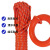 安先达救生绳 应急救援漂浮安全绳 防汛水上救生绳 8mm橘色反光绳30米配环钩