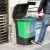 户外分类垃圾桶三合一脚踏商用户外环卫小区垃圾干湿分离加厚带盖 60L（绿+灰+蓝）厨余+其他+可回收