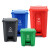 普利赛拉 新国标脚踏垃圾桶 物业环卫分类垃圾桶商用垃圾桶 30L-红色有害垃圾