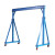 KOIO 移动式龙门吊小型龙门架工地可拆卸升降航吊天车简易起重机 3吨【高2米*宽2米 】