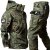 绿新型外军俄罗斯特种兵防寒冲锋衣工作迷彩服外冬季加绒 鲨鱼冲锋衣-黑色 S（100-120斤）
