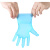 一次性手套TPE橡胶乳胶丁晴餐饮家用烘焙加厚美容pvc100只装 TPE材质：蓝色（200只/盒） M