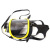 迈恻亦正压式空气呼吸器面罩 呼吸器配件 全面罩 黄色 面罩加罐头 法式巴固款面罩