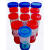 一次性大便样本采集管粪便采集器尿液收集瓶痰杯标本采样盒大便杯 60ml尿杯螺旋盖 随机颜色