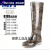 适用上海雨鞋加长高筒水靴男士防滑防水鞋工作雨靴钓鱼劳 8199棕彩 超高筒 39
