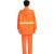 雨中亿 雨衣雨裤套装 牛津布反光雨衣 环卫清洁工人 道路施工分体雨衣 橙色 2XL码