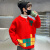 HXVJ361官方aj儿童装男童加厚红色毛衣2024新款本命年红色龙年NＩKＥ 红色加厚 120cm(120cm)