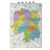 湖南省地图2022年新版大尺寸106*76厘米墙贴防水高清政区交通地图 湖南+中国 共2张