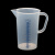 塑料量杯食品级加厚PP带刻度烧杯厨房家用烘焙工具奶茶进口VITLAB 1000ml 蓝色刻线