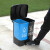 双桶分类垃圾桶公共场合商用厨房干湿分离可回收户外二合一 30L双桶(蓝加黑)颜色备注