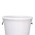 金诗洛 KSL145 塑料大桶 环卫物业垃圾桶 酒店厨房垃圾桶 收纳圆桶 白色50升 40*40cm(无盖）