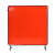 友盟 电焊防护屏 阻燃焊接屏风 1.74M*1.74M 框架 圆管框架 AP-6066+AP-8166红色