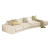 执竹者奶油风布艺沙发客厅意式现代简约布达佩斯转角异形直排猫抓布沙发 1.9米双人位直排沙发（不塌陷） MaHanse5A抗菌猫抓布系列