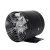 免钻孔圆筒管道固定式高速抽风机厨房强力排气扇油烟机工业换气扇 【建议尺寸30CM】(不带网)12寸黑色金属圆筒排