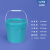 级塑料桶圆桶加厚带盖油漆桶空桶小桶密封水桶5L10公斤kg20升 5L青色加厚款