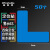 稳斯坦 警示定位贴6S管理定位贴纸 桌面定位标签标识 5*2CM 蓝色L型50个 WST220