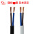 国标铜芯RVVB2芯0.5-4平方扁型平行线护套电源线照明灯软电缆 白色RVVB 2*1.0 1米