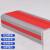 金盛安 PVC直角pvc楼梯防滑条 自粘硅胶橡胶L型防滑条 台阶包边止滑条 红色灰底（5cm*2.5cm*1m）