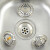 不锈钢厨房水槽过滤器洗菜盆洗碗水池下水道盖子提笼封堵水塞子 新款一体式盖子中号8.7cm