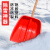 塑料雪铲锹加厚清雪铲户外扫雪工具家用铲雪神器钢化塑料雪橇铲锨 白色)中号铲41*39cm+1.2米木柄