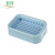 卫洋WYS-2306 网格双层肥皂盒 颜色随机 5个装 塑料可沥水卫生间浴室香皂盒