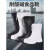 EVA白色食品卫生靴加绒食堂厨房工厂专用雨靴防滑耐油高筒棉水鞋 常规款：白色EVA高帮(加棉) 37