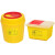 垃圾桶黄色利器盒诊所废物回收加厚脚踏式污物桶摇盖专用 圆形8升整箱50个顺丰