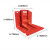 挡水板 L型红色地下室可移动防洪挡板活动式塑料挡板车库商场仓库地铁防洪水必备 66cm高（5.7kg)