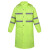 反光雨衣加厚长款雨服定制logo保安巡逻交通救援园林路政工作服 荧光绿升级版双条长款雨衣