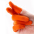 赫思迪格 加厚防滑护指 耐磨乳胶手指套 橘黄色2.5cm/S码【100只】 JG-1714
